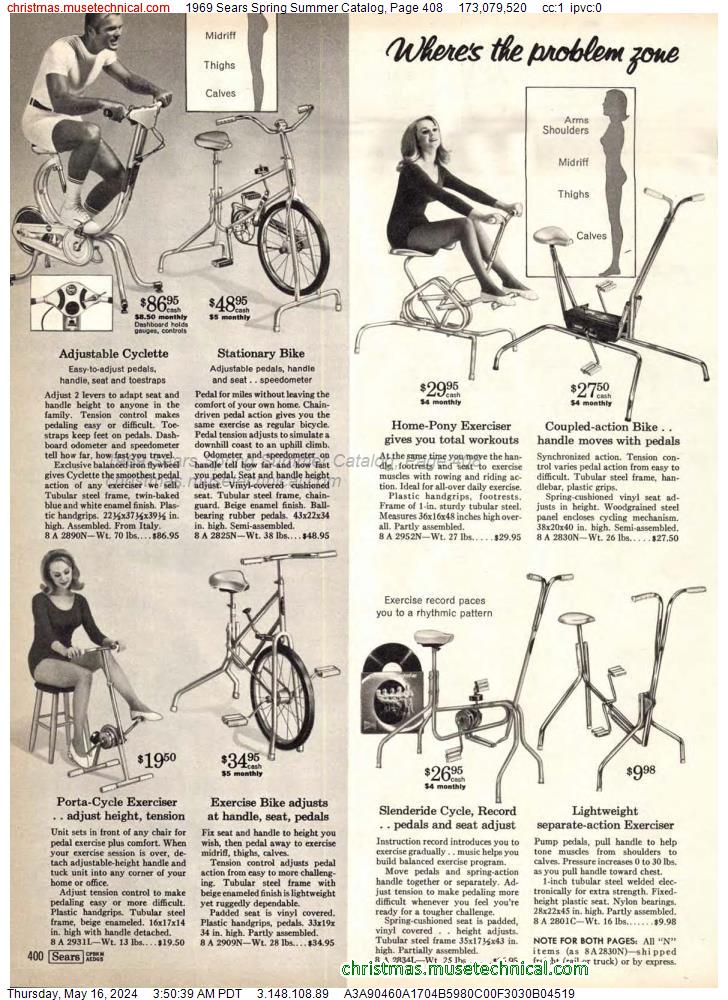 1969 Sears Spring Summer Catalog, Page 408