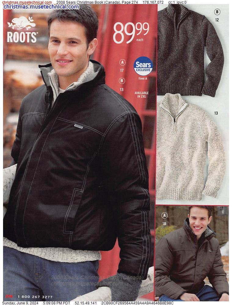 2008 Sears Christmas Book (Canada), Page 274