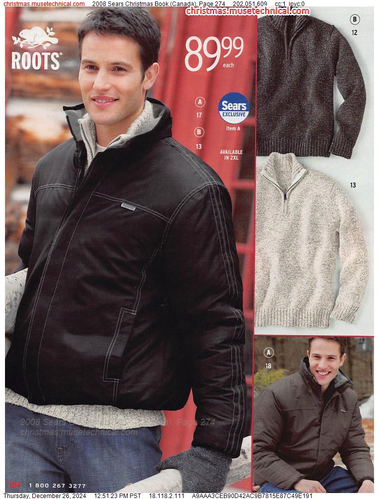 2008 Sears Christmas Book (Canada), Page 274