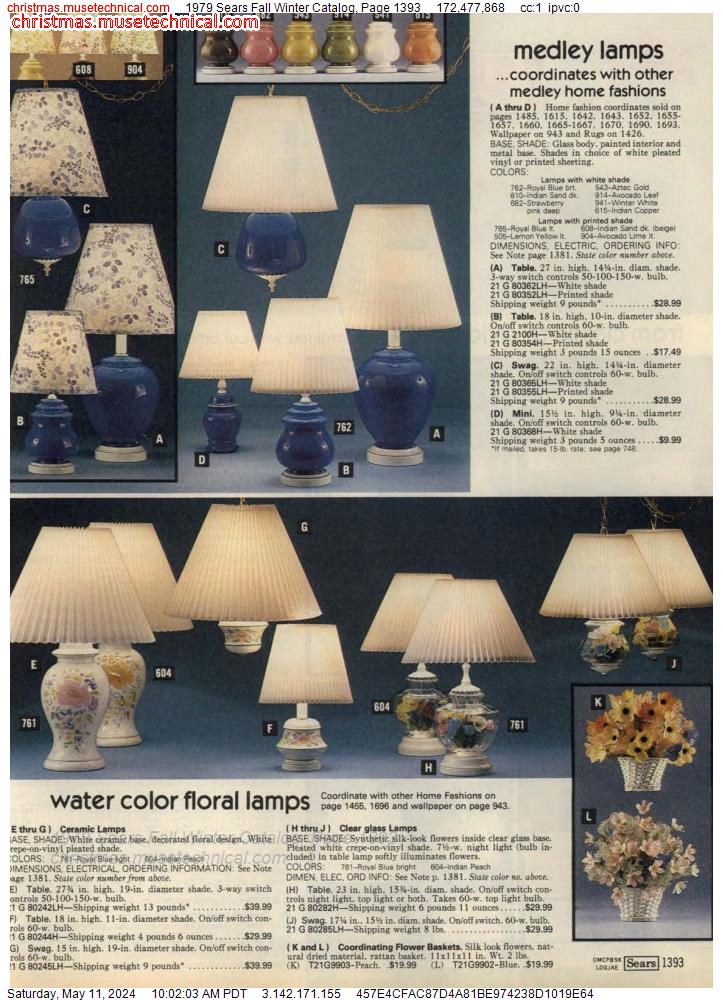 1979 Sears Fall Winter Catalog, Page 1393