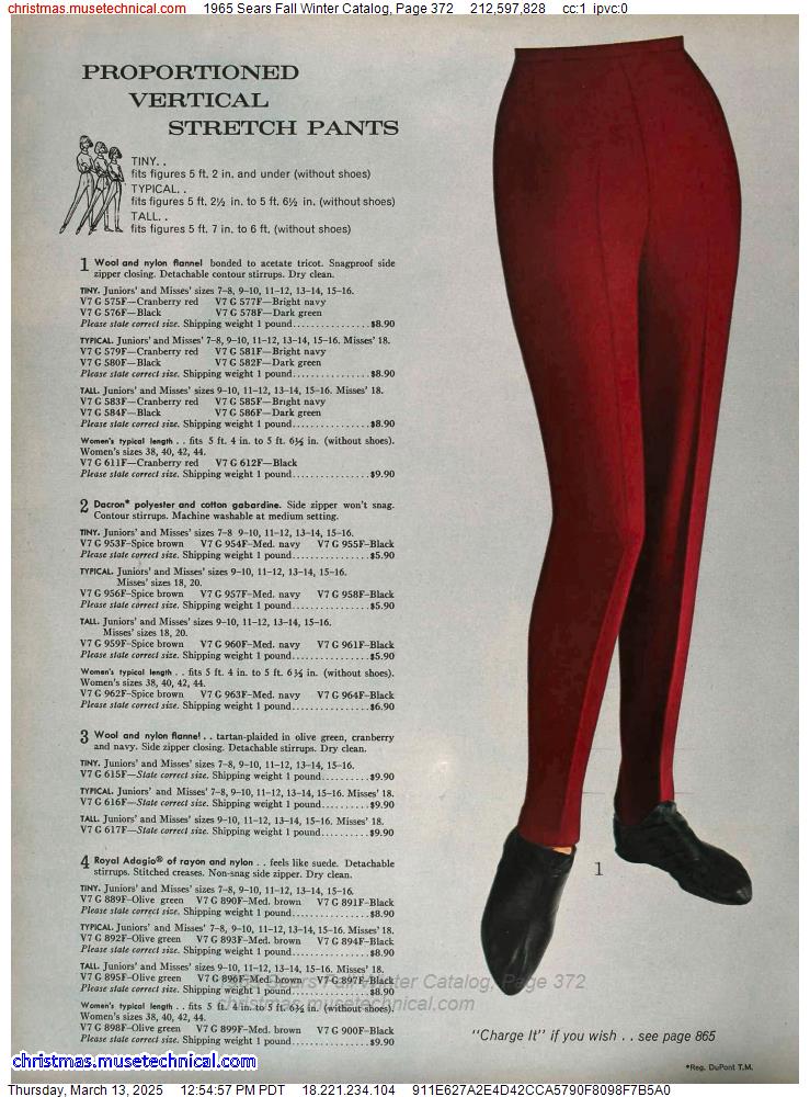 1965 Sears Fall Winter Catalog, Page 372