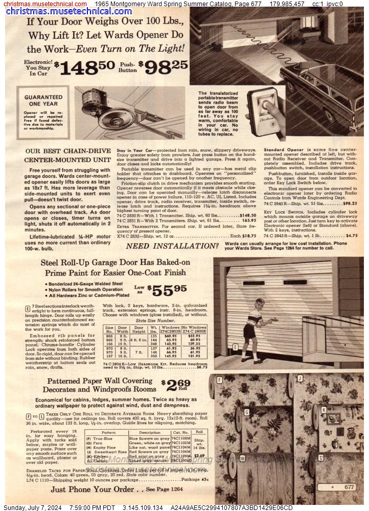 1965 Montgomery Ward Spring Summer Catalog, Page 677