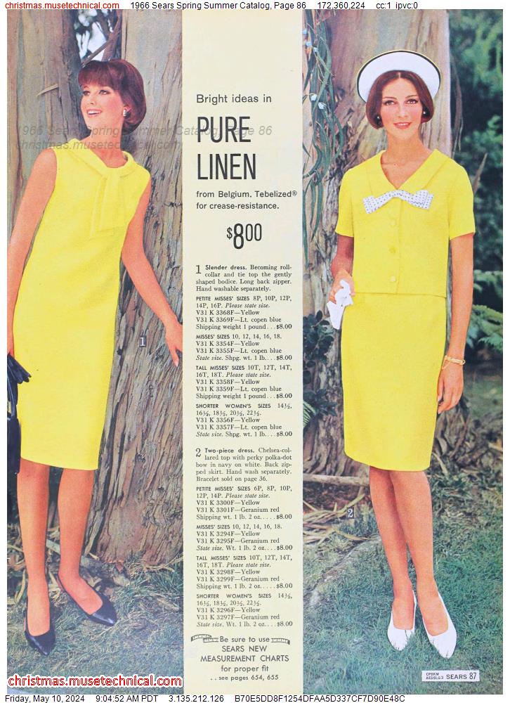 1966 Sears Spring Summer Catalog, Page 86