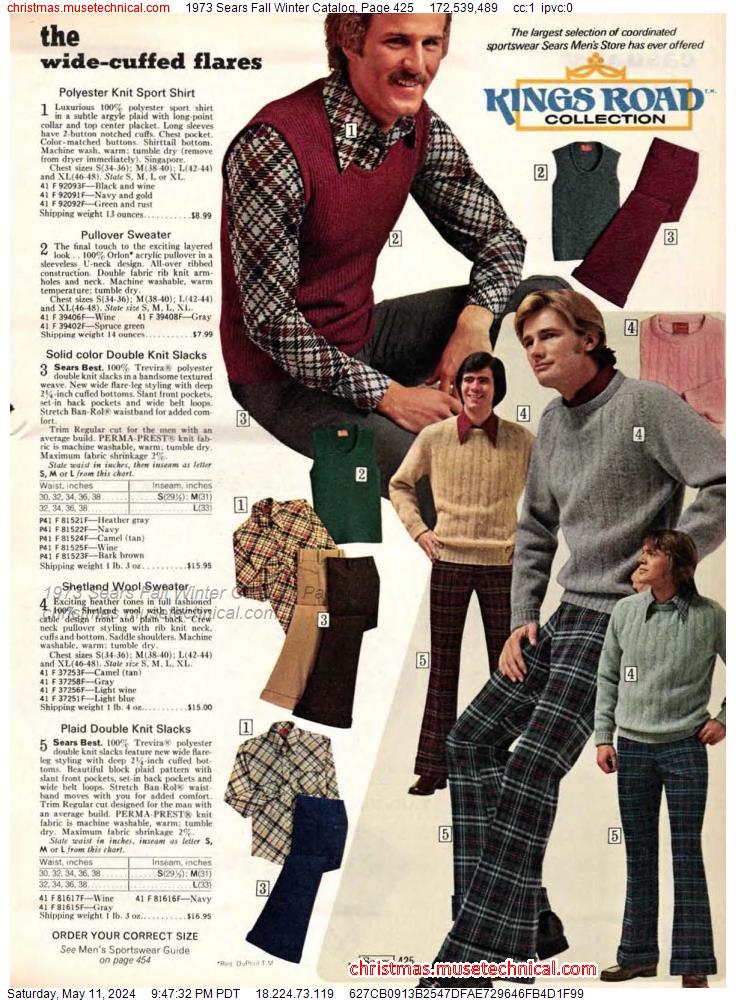 1973 Sears Fall Winter Catalog, Page 425