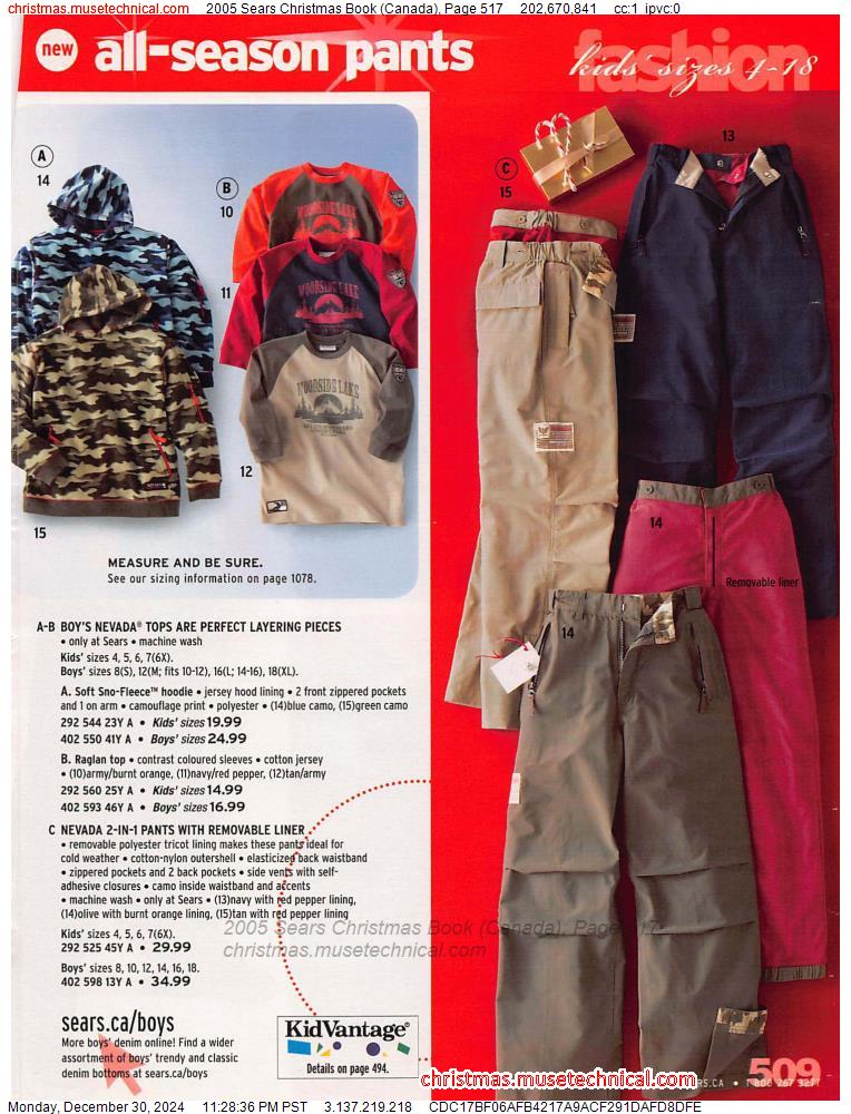 2005 Sears Christmas Book (Canada), Page 517