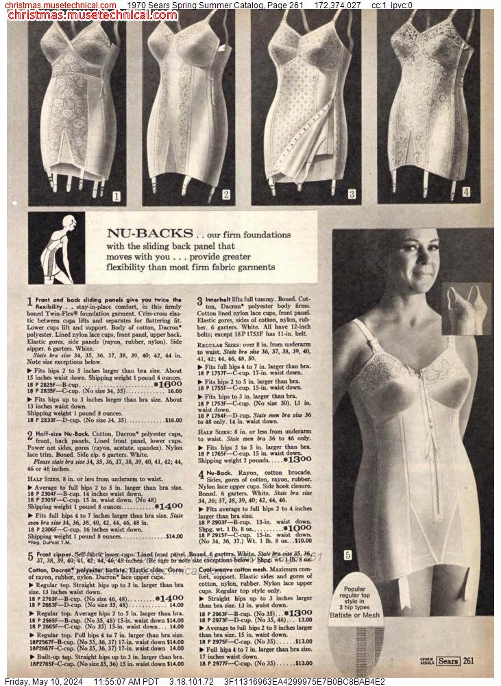 1970 Sears Spring Summer Catalog, Page 261