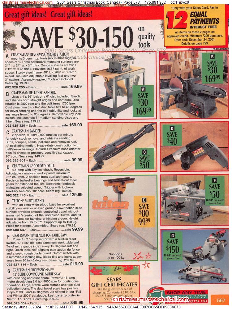 2001 Sears Christmas Book (Canada), Page 573