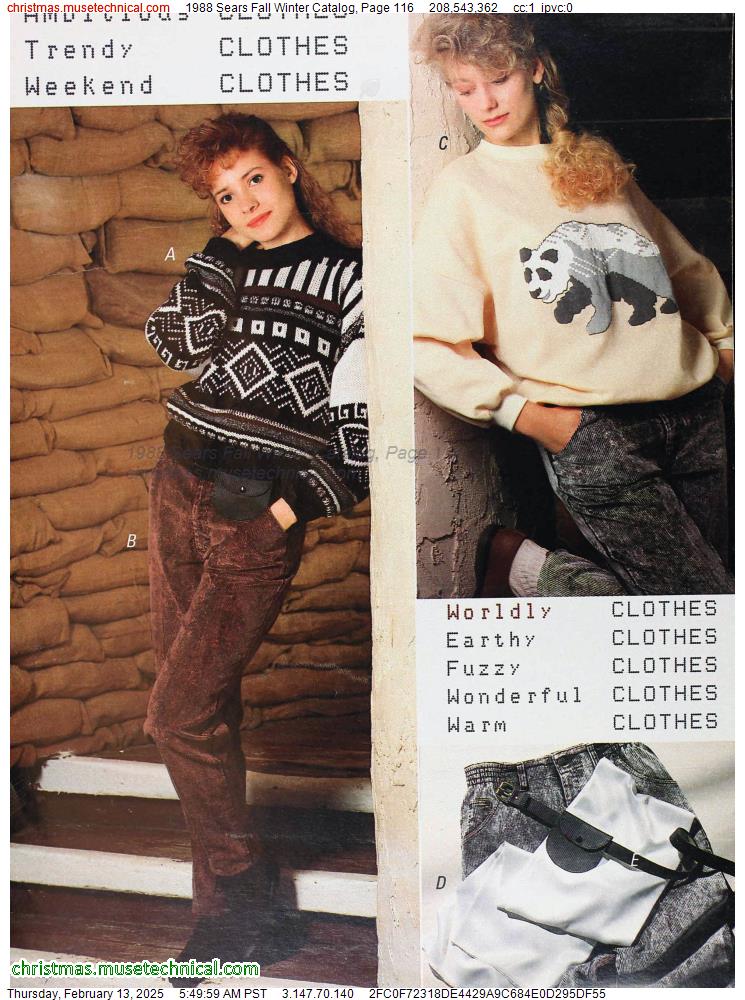 1988 Sears Fall Winter Catalog, Page 116