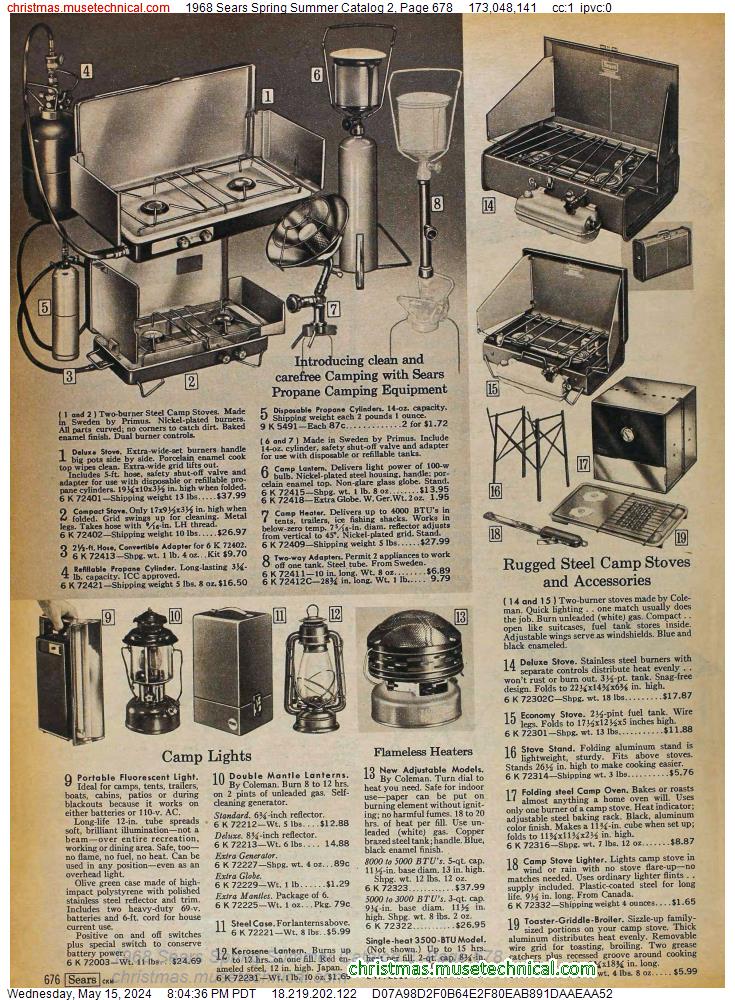 1968 Sears Spring Summer Catalog 2, Page 678