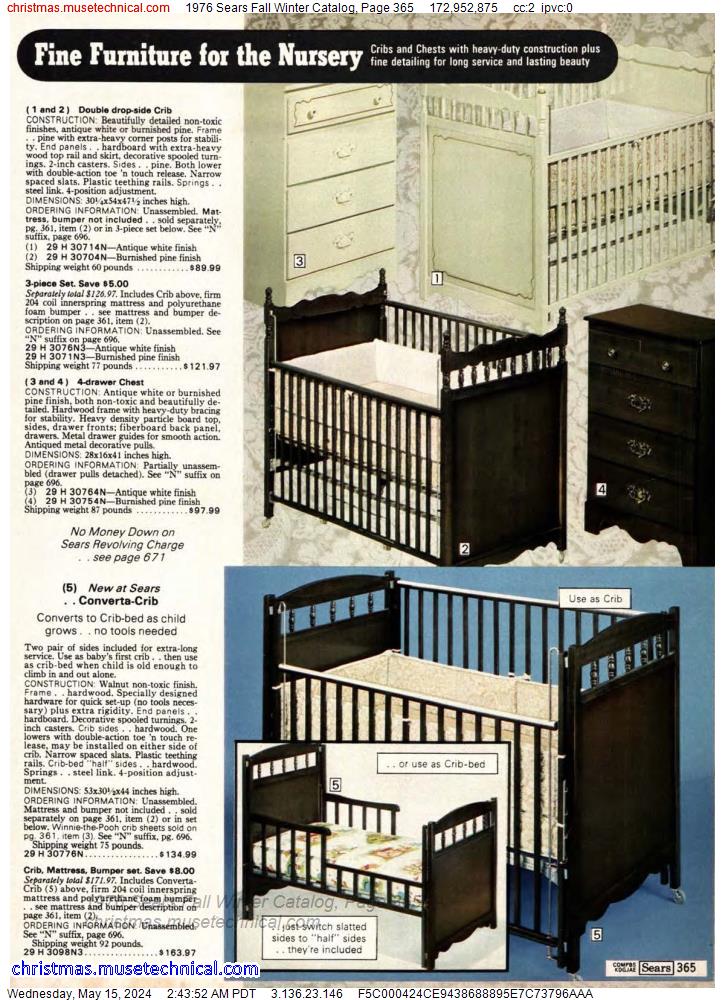 1976 Sears Fall Winter Catalog, Page 365
