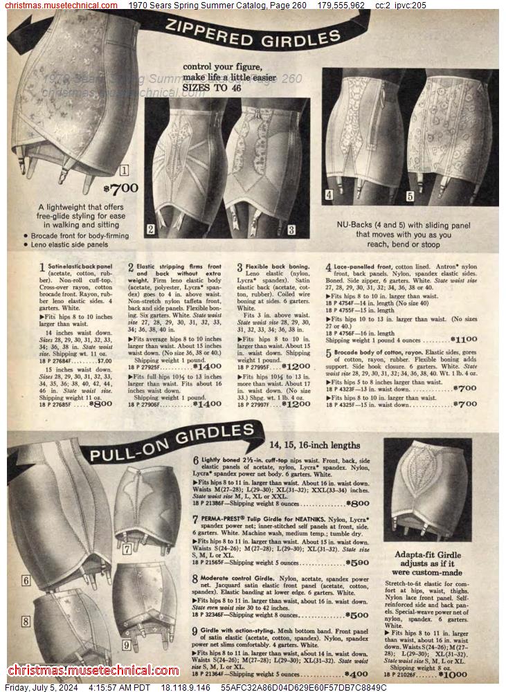 1970 Sears Spring Summer Catalog, Page 260