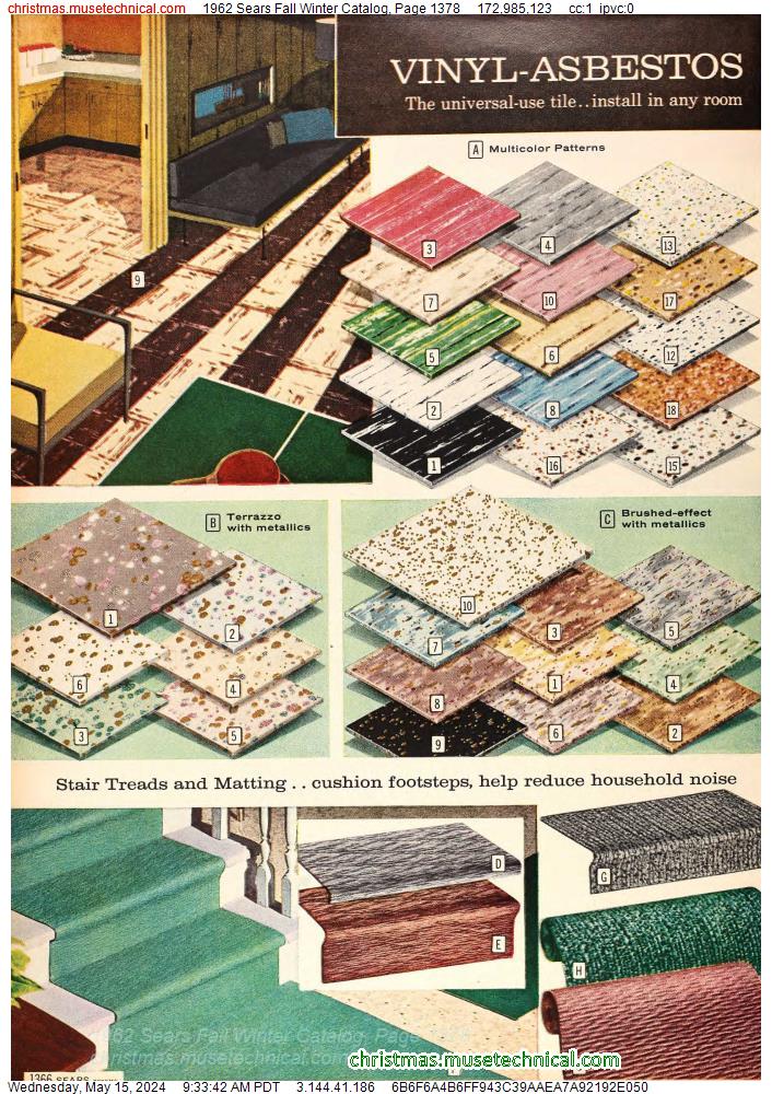 1962 Sears Fall Winter Catalog, Page 1378