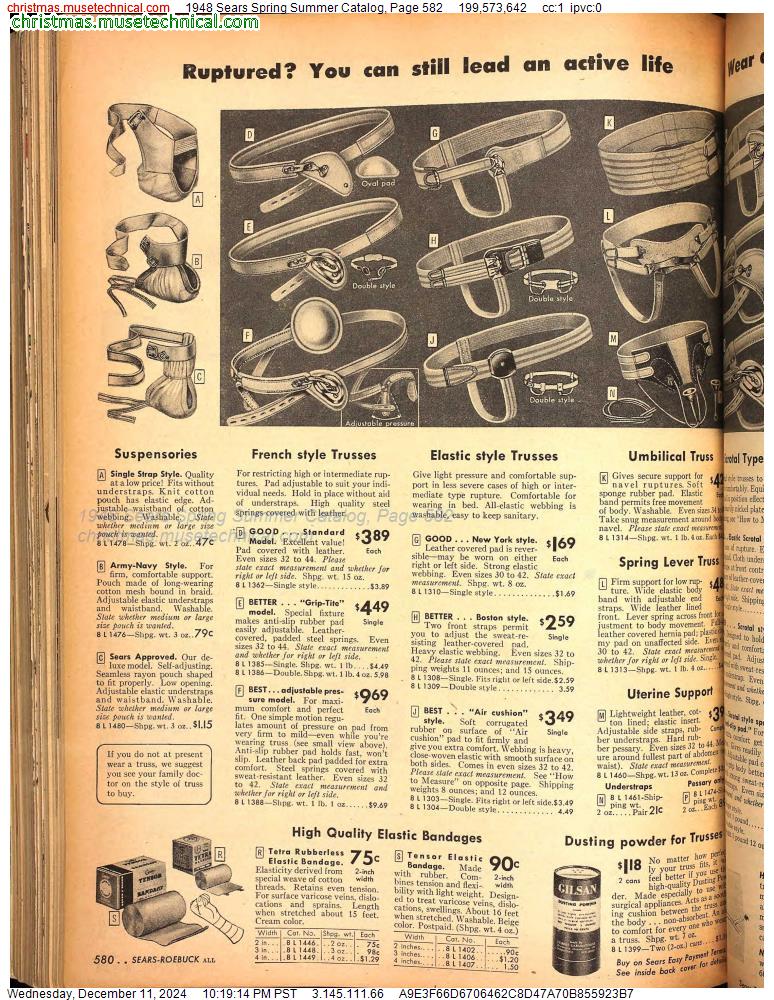 1948 Sears Spring Summer Catalog, Page 582