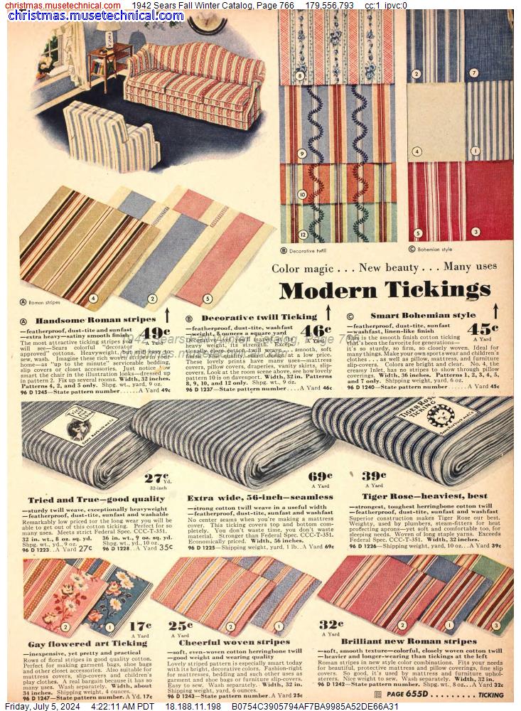 1942 Sears Fall Winter Catalog, Page 766