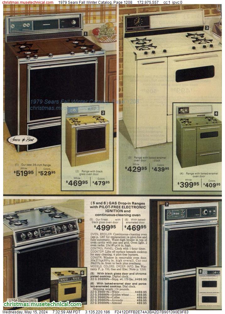 1979 Sears Fall Winter Catalog, Page 1208