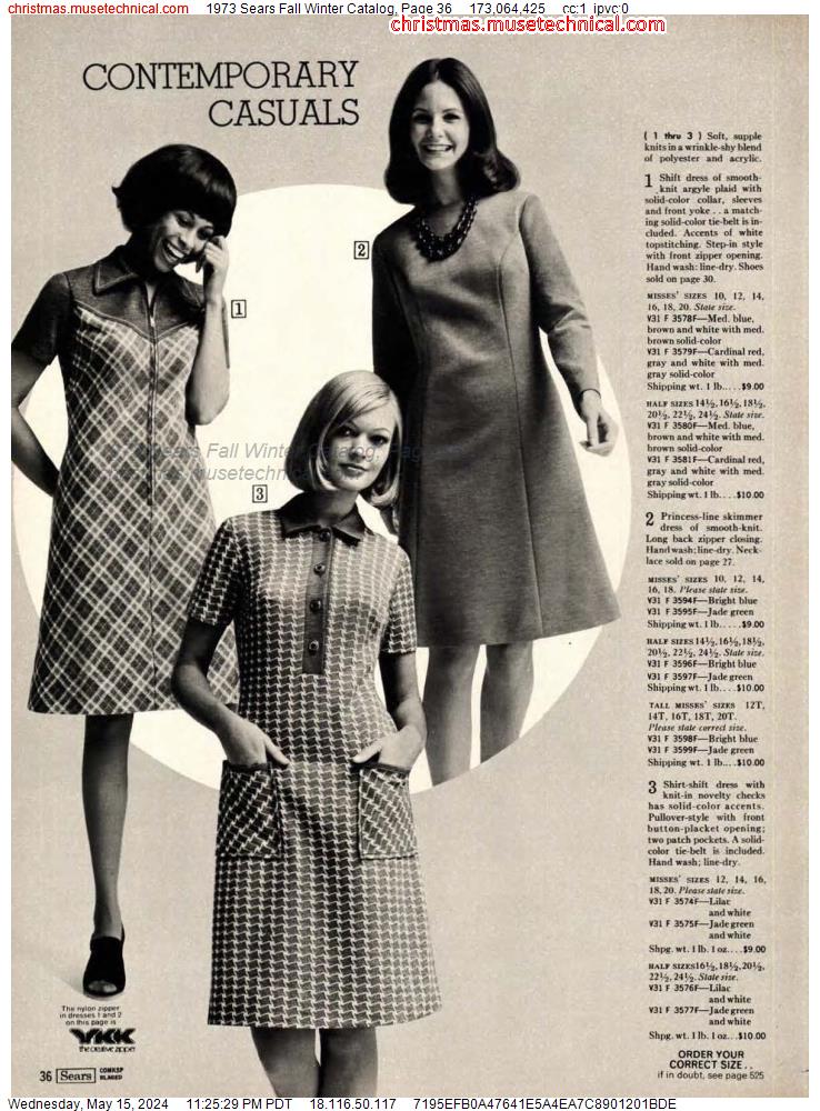 1973 Sears Fall Winter Catalog, Page 36