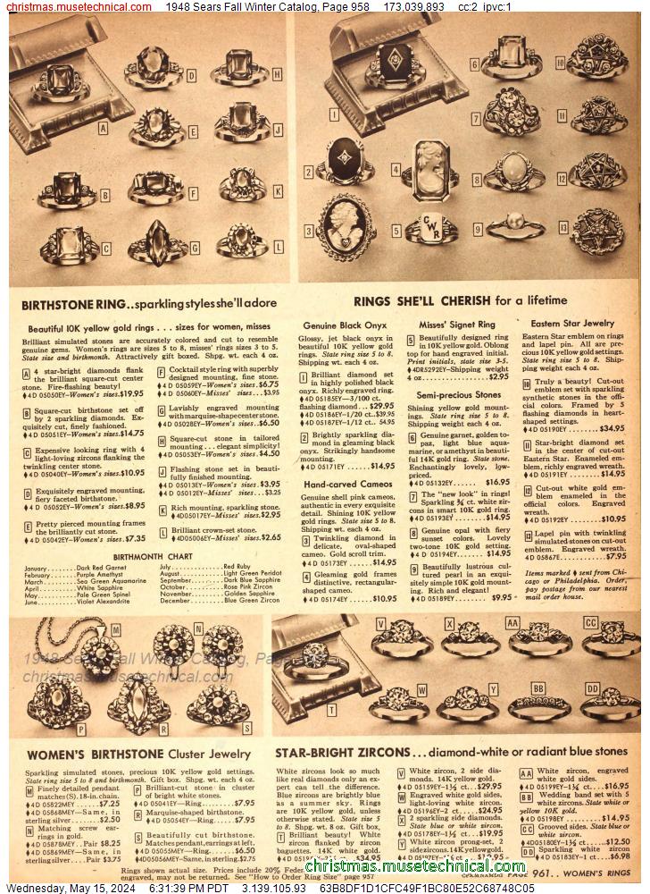 1948 Sears Fall Winter Catalog, Page 958