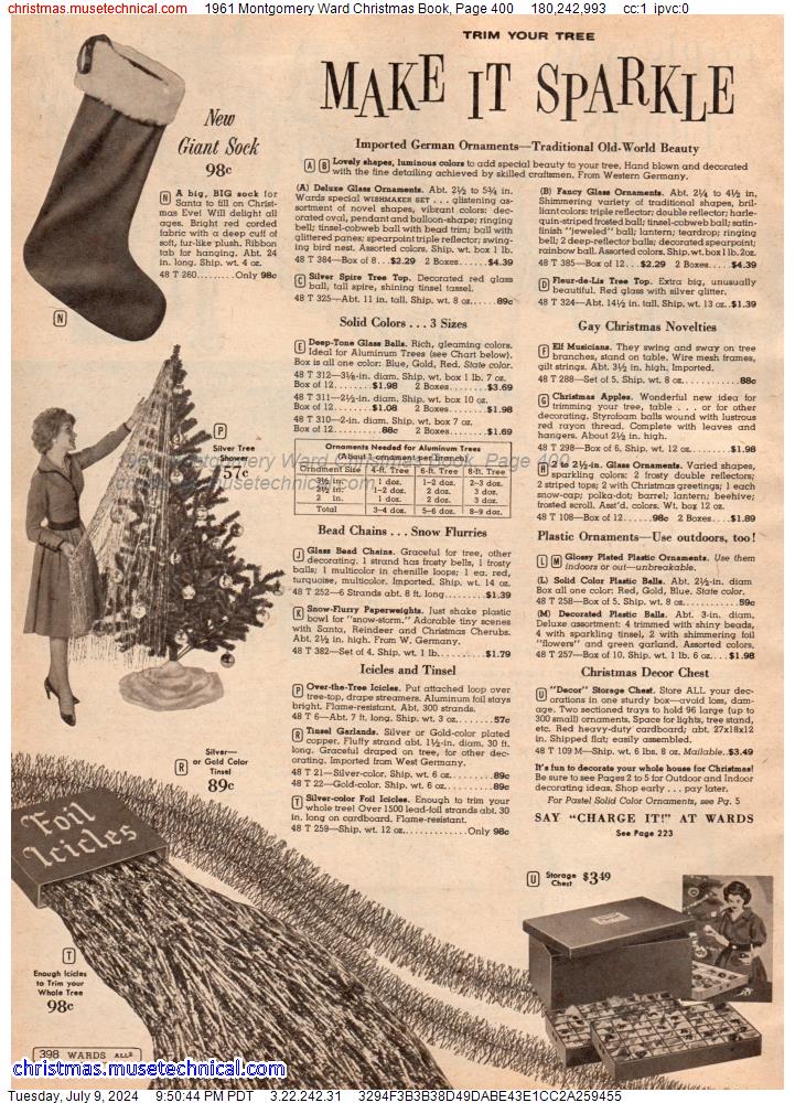 1961 Montgomery Ward Christmas Book, Page 400