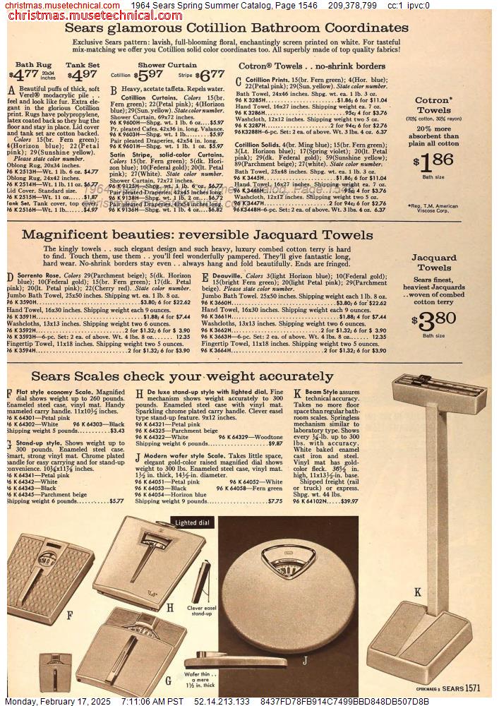 1964 Sears Spring Summer Catalog, Page 1546