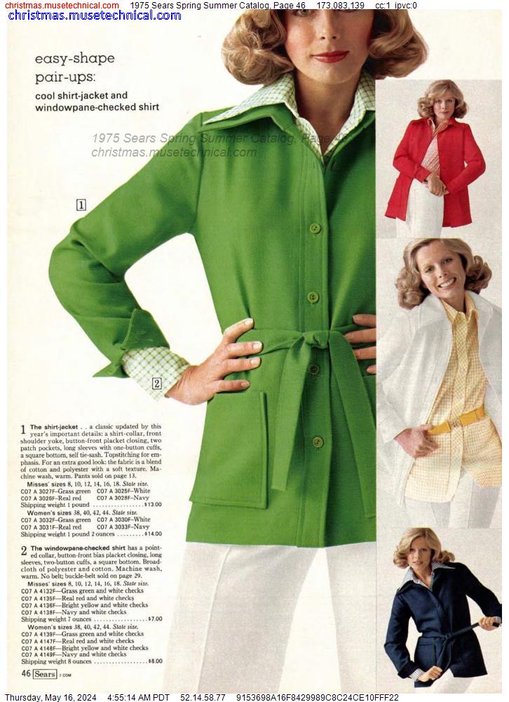 1975 Sears Spring Summer Catalog, Page 46
