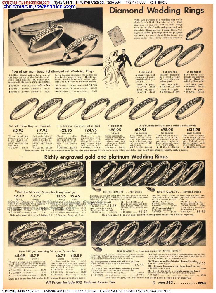 1942 Sears Fall Winter Catalog, Page 684