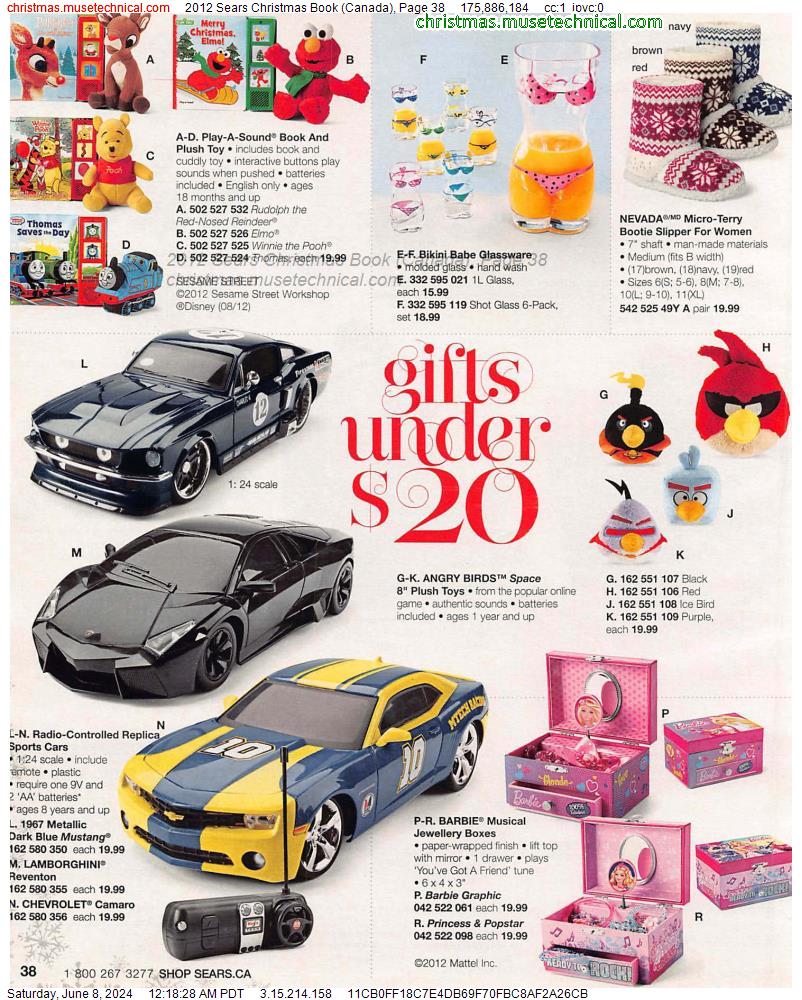 2012 Sears Christmas Book (Canada), Page 38