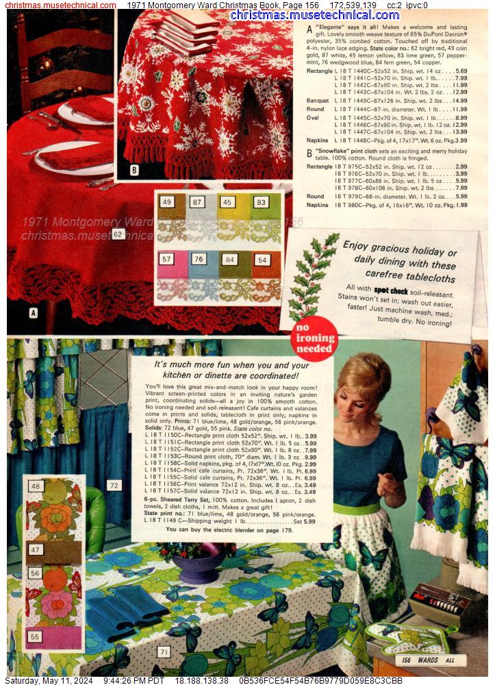 1971 Montgomery Ward Christmas Book, Page 156
