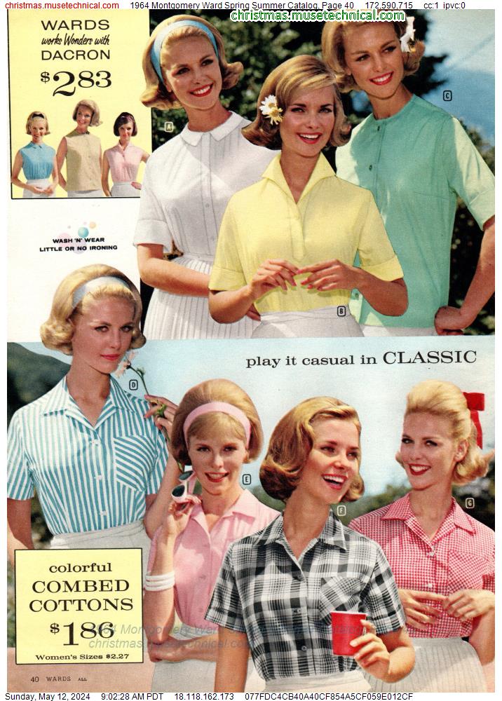 1964 Montgomery Ward Spring Summer Catalog, Page 40
