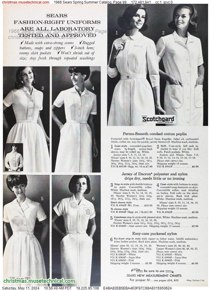 1966 Sears Spring Summer Catalog, Page 99