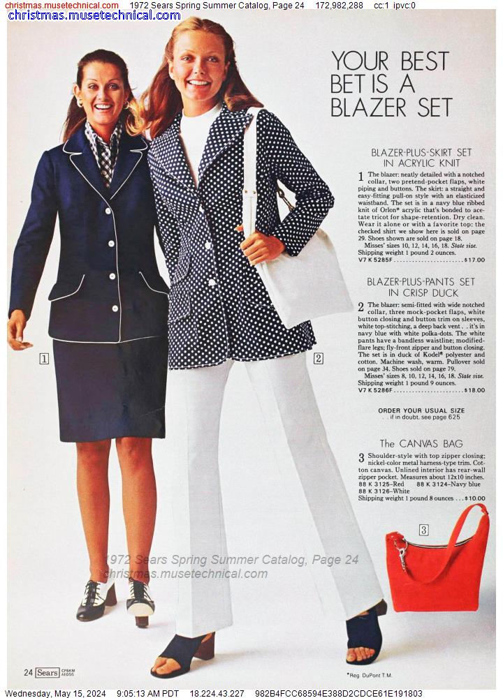 1972 Sears Spring Summer Catalog, Page 24