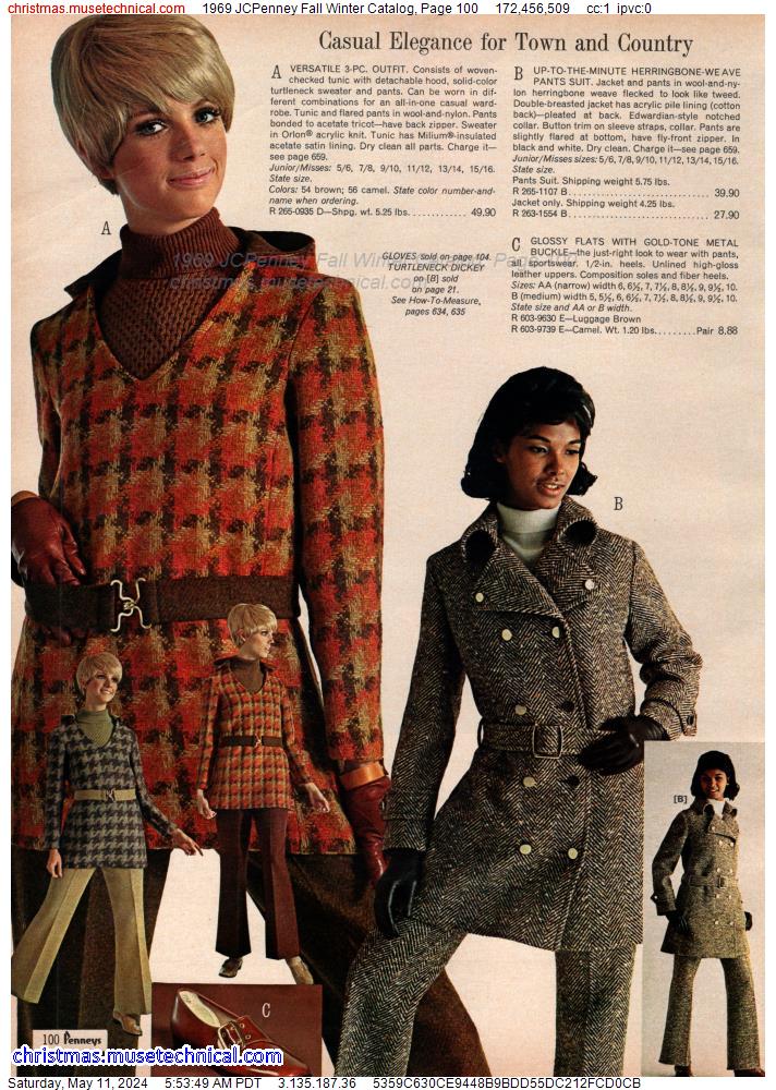 1969 JCPenney Fall Winter Catalog, Page 100