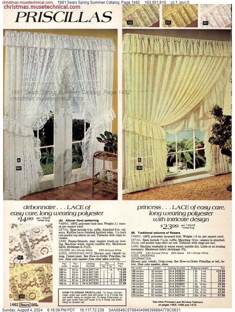1981 Sears Spring Summer Catalog, Page 1482