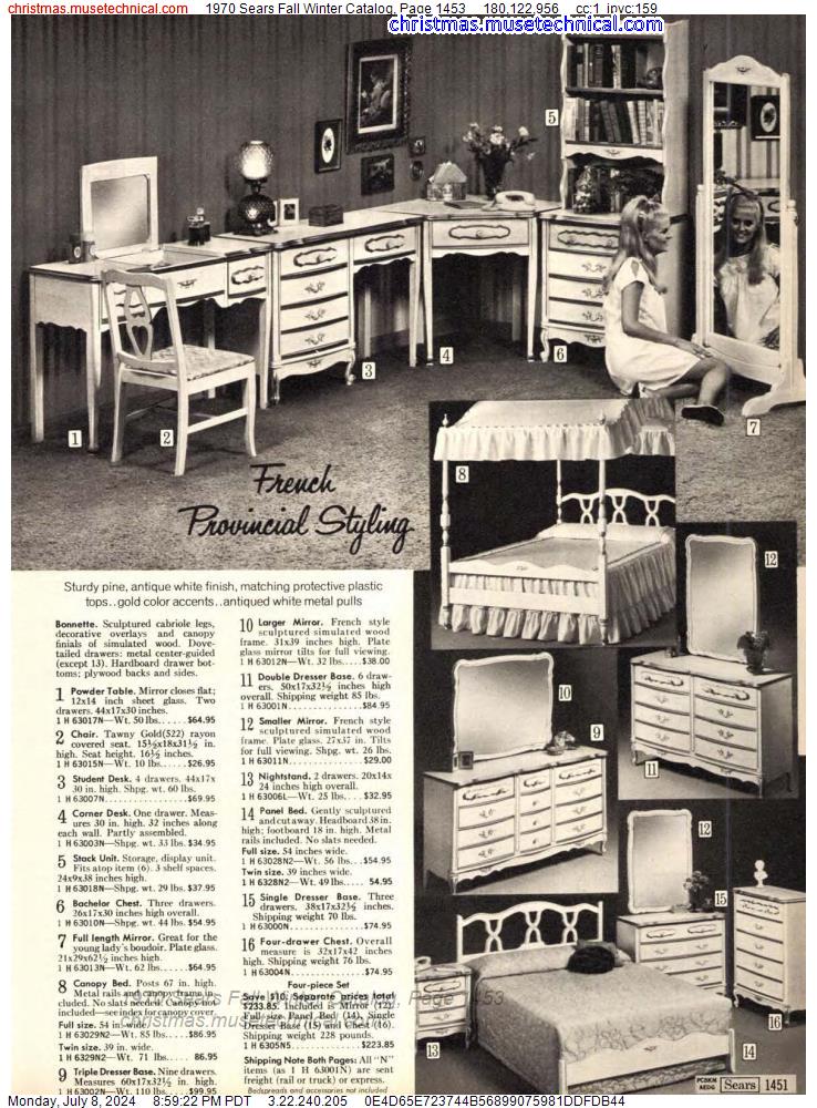1970 Sears Fall Winter Catalog, Page 1453
