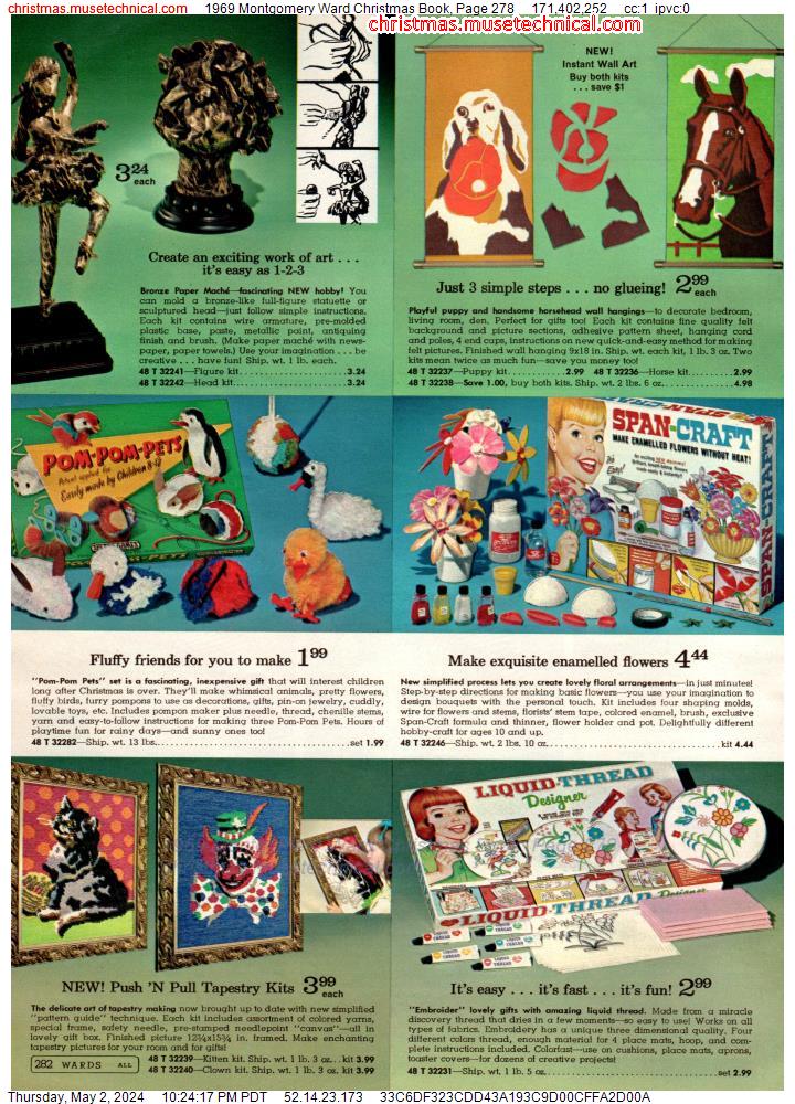 1969 Montgomery Ward Christmas Book, Page 278