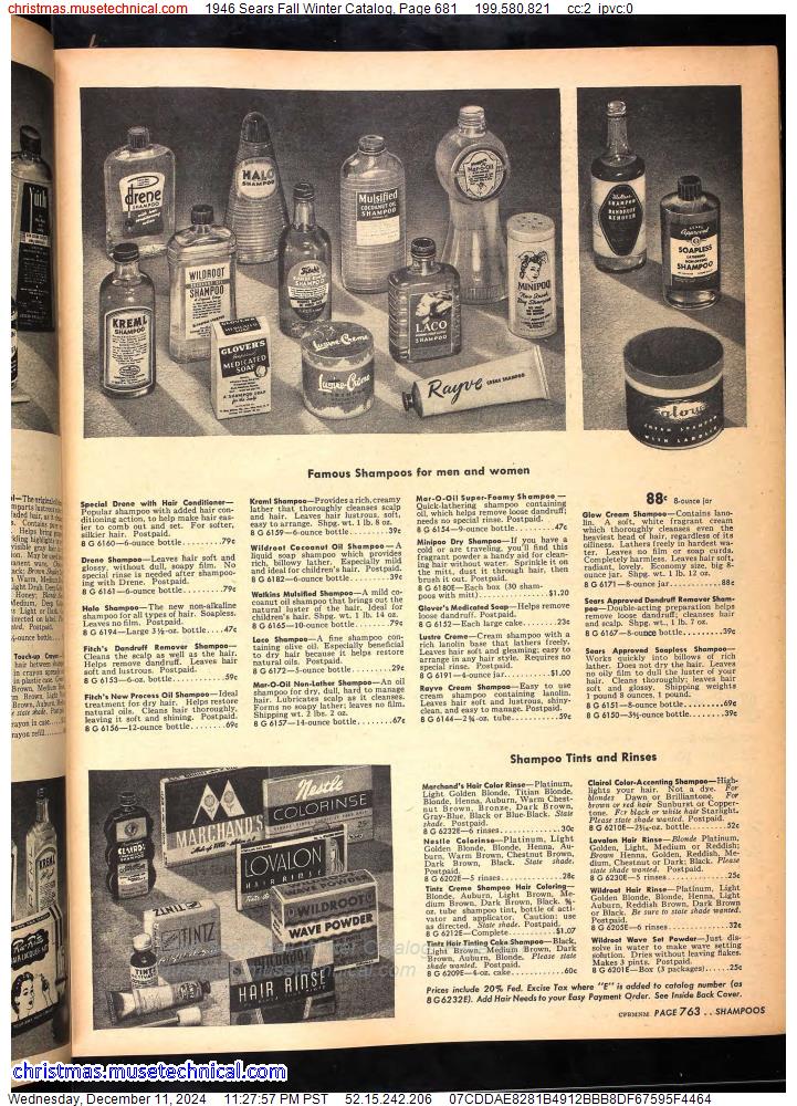 1946 Sears Fall Winter Catalog, Page 681