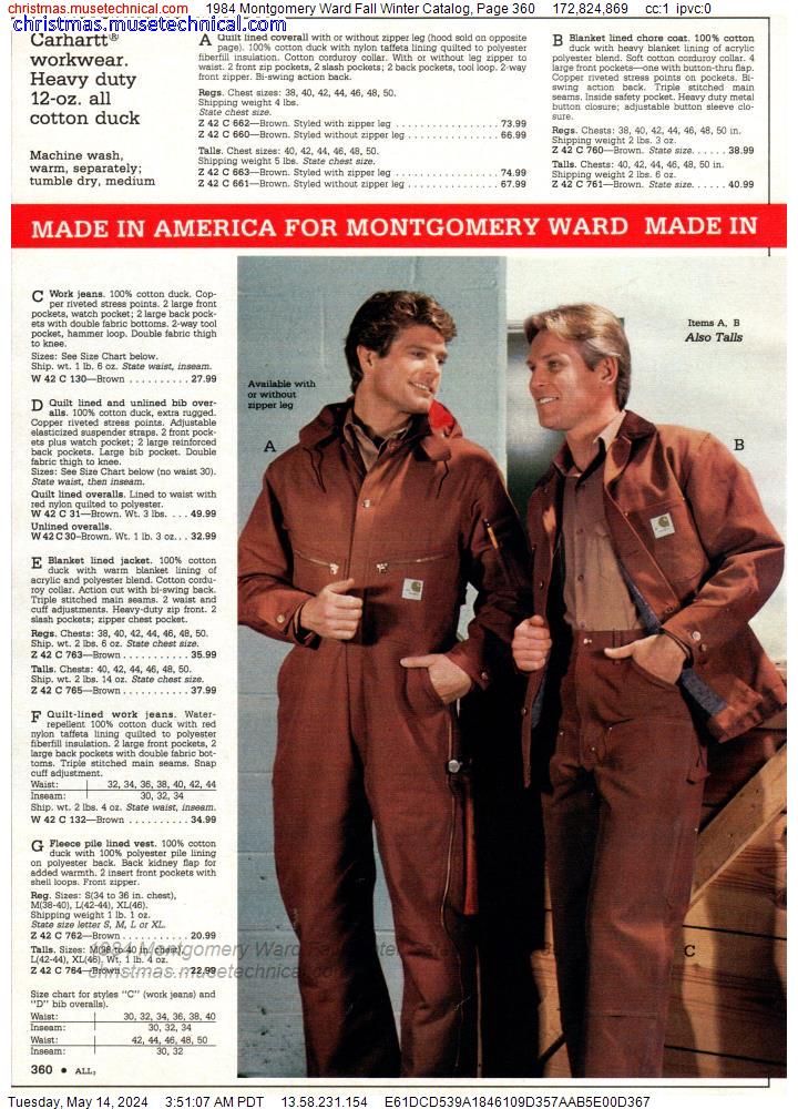 1984 Montgomery Ward Fall Winter Catalog, Page 360