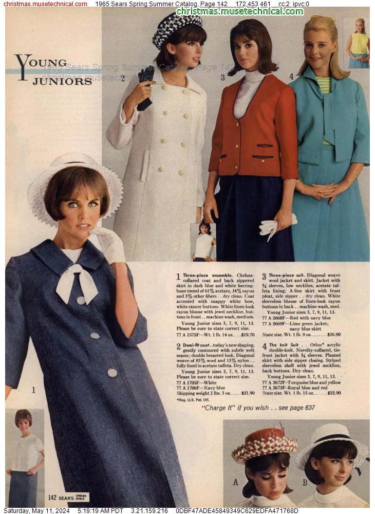 1965 Sears Spring Summer Catalog, Page 142