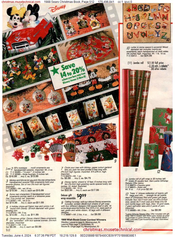 1988 Sears Christmas Book, Page 512