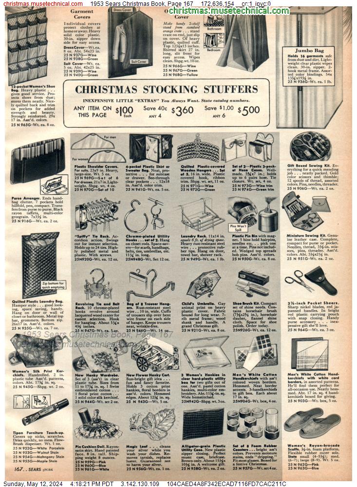 1953 Sears Christmas Book, Page 167