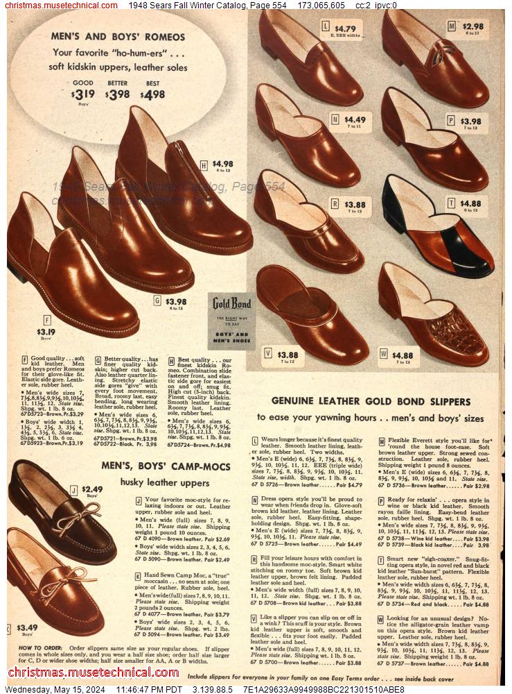 1948 Sears Fall Winter Catalog, Page 554