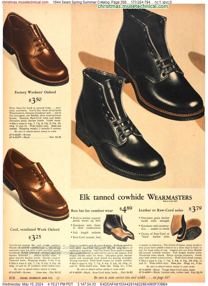 1944 Sears Spring Summer Catalog, Page 358