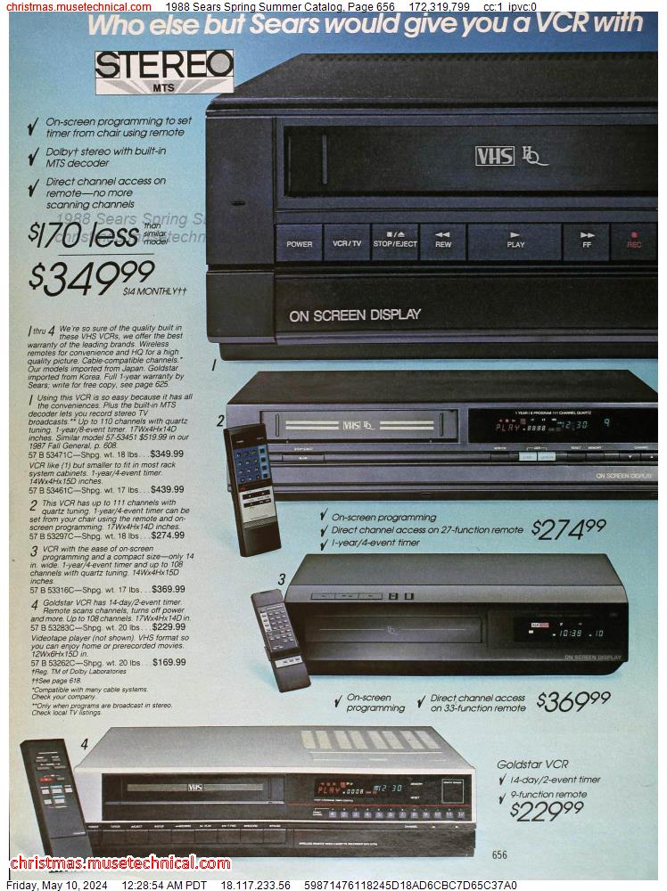 1988 Sears Spring Summer Catalog, Page 656