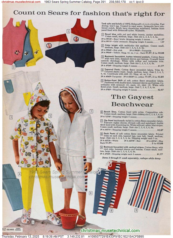 1963 Sears Spring Summer Catalog, Page 391