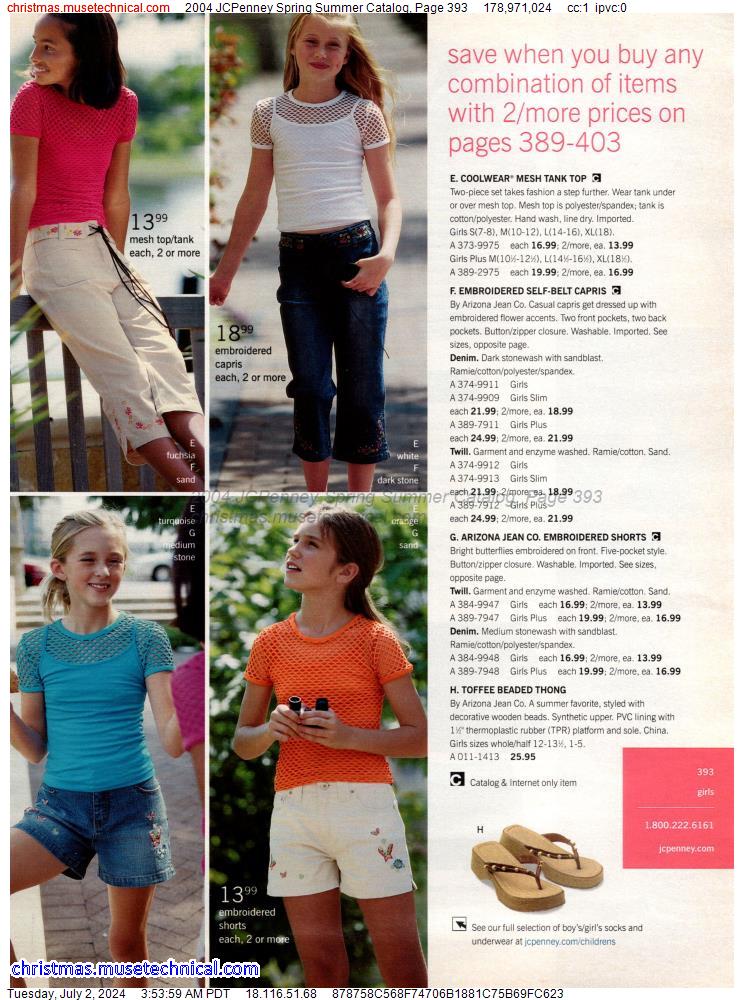 2004 JCPenney Spring Summer Catalog, Page 393