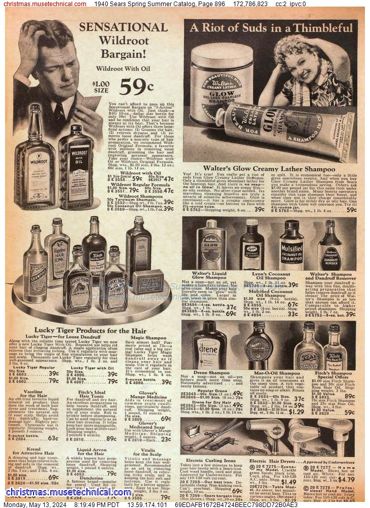 1940 Sears Spring Summer Catalog, Page 896