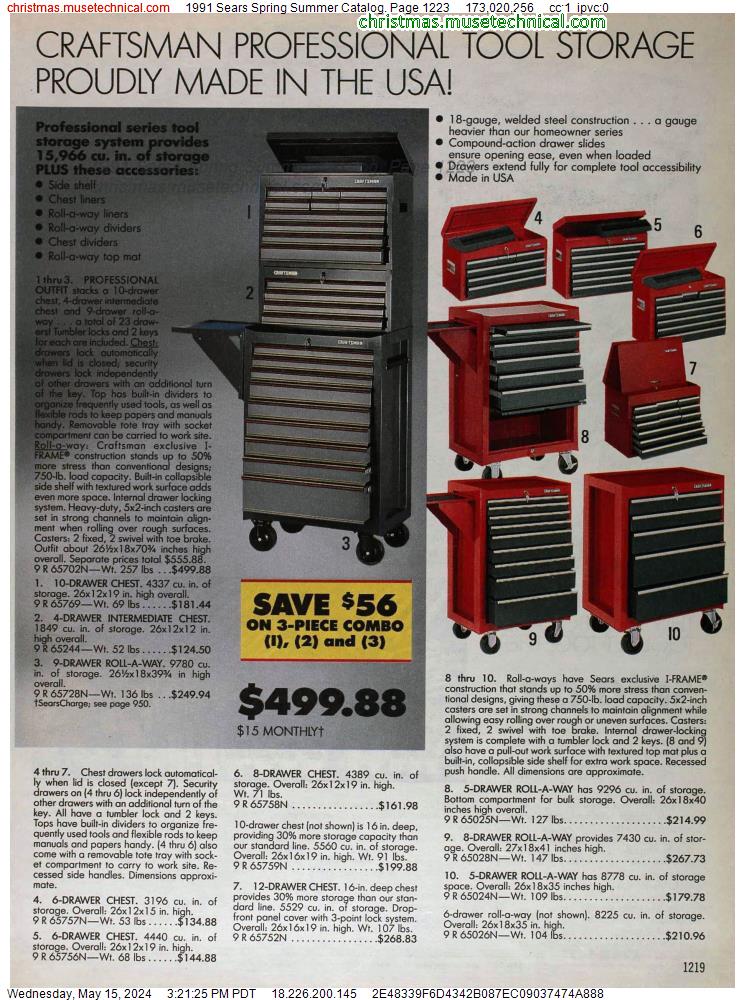 1991 Sears Spring Summer Catalog, Page 1223
