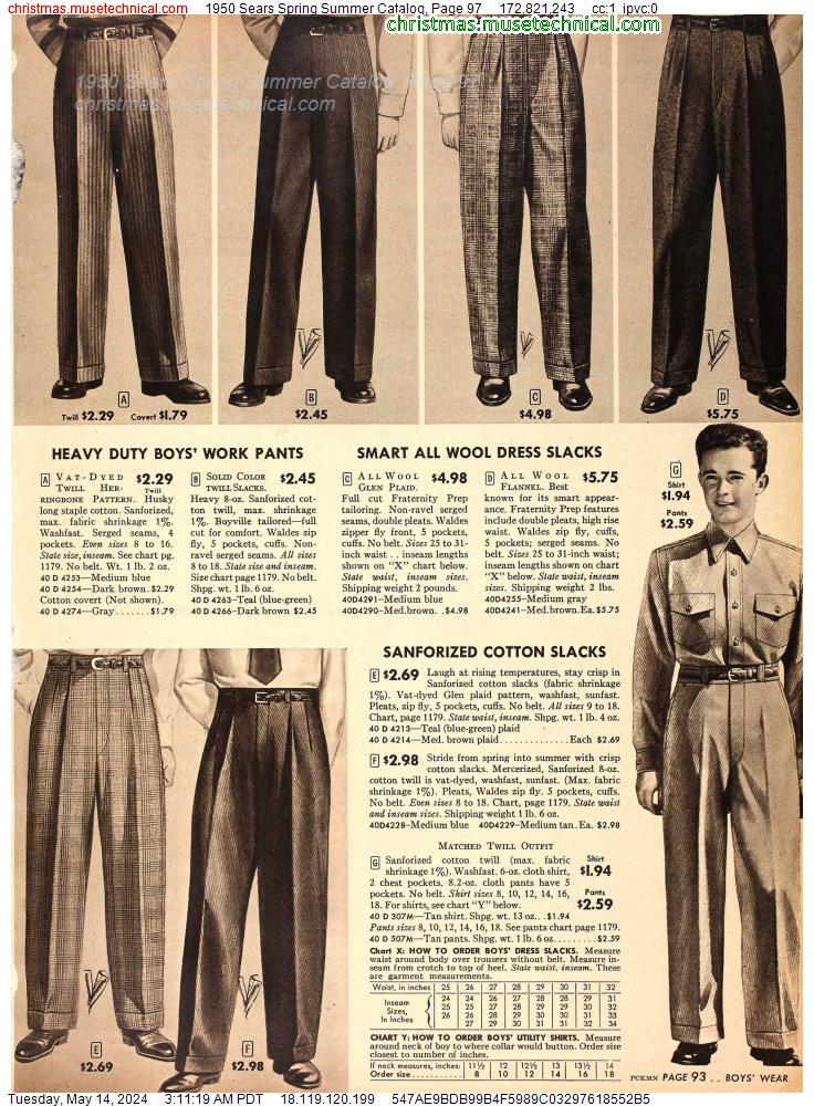 1950 Sears Spring Summer Catalog, Page 97 - Catalogs & Wishbooks