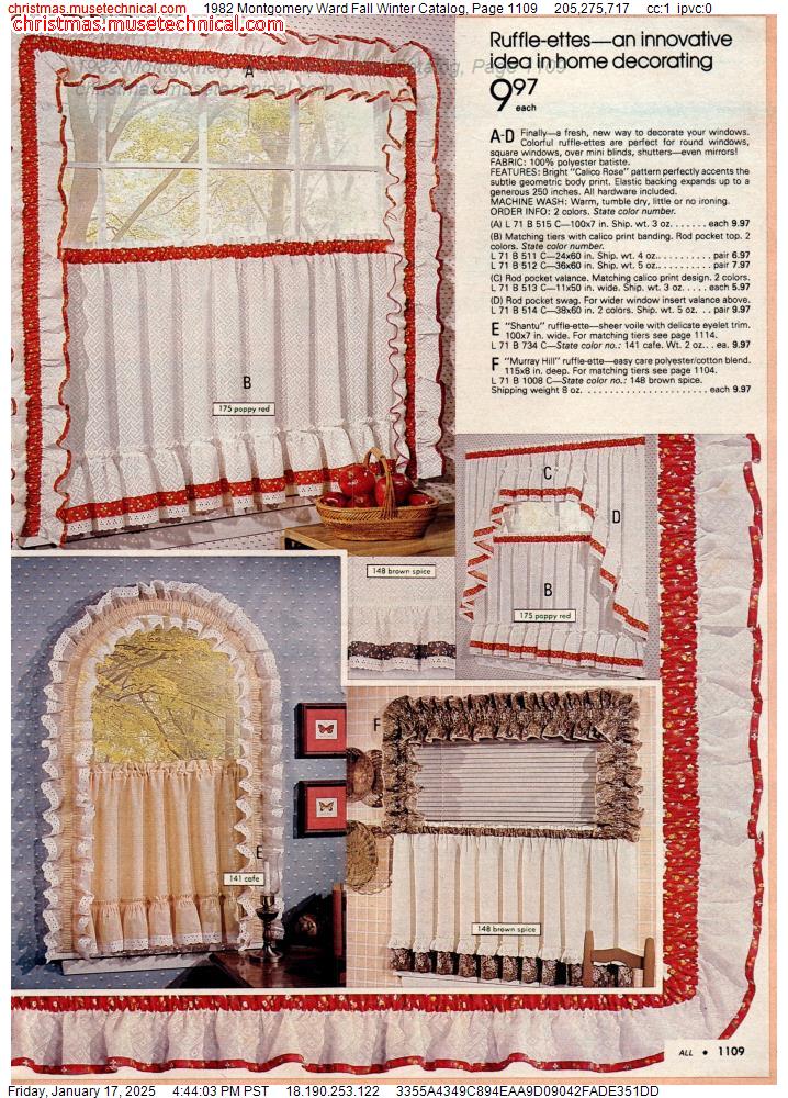 1982 Montgomery Ward Fall Winter Catalog, Page 1109