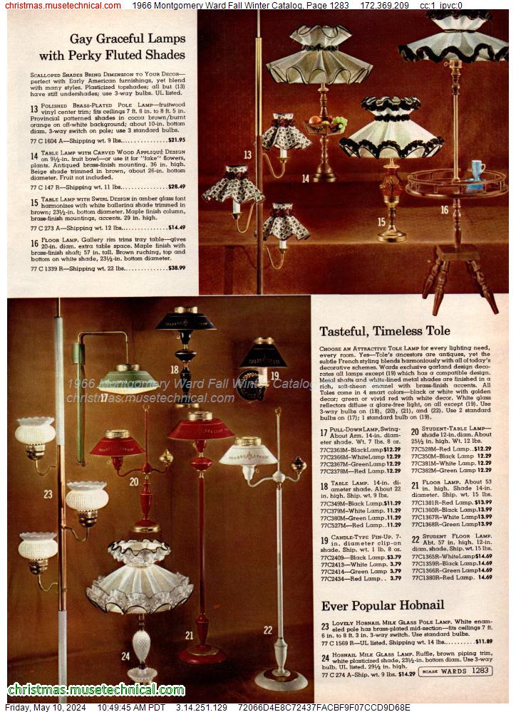 1966 Montgomery Ward Fall Winter Catalog, Page 1283