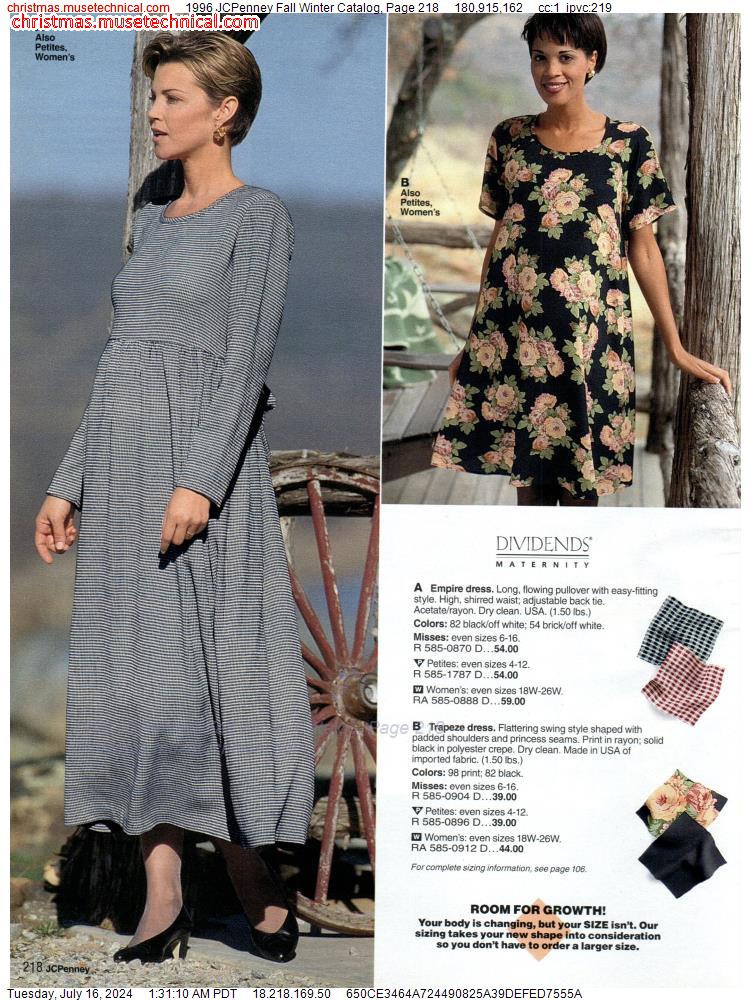 1996 JCPenney Fall Winter Catalog, Page 218